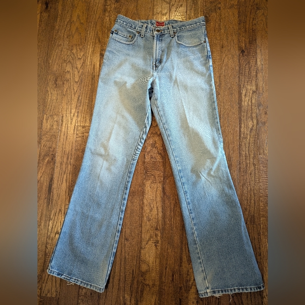 Vintage Tommy Hilfiger light wash jeans Early 90s straight-leg denim Rare Sz 32